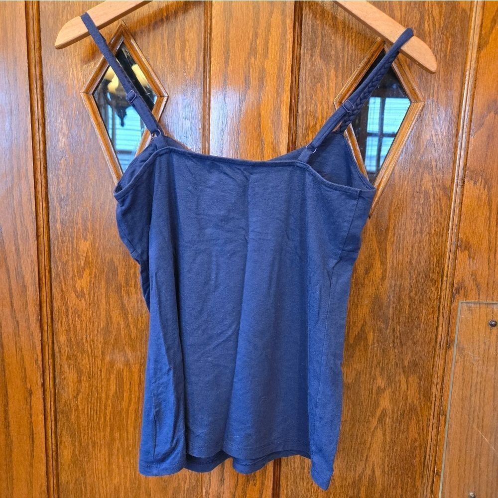 INC Braided Spaghetti Strap Top Blue SMALL - Picture 3 of 4